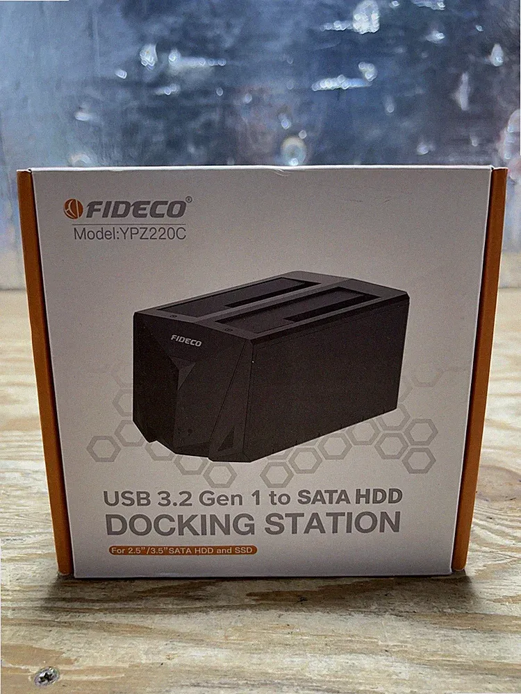 FIDECO USB 3.2 Gen 1 to Hard Drive Docking Station, Hard Drive Dock for 2.5 o...