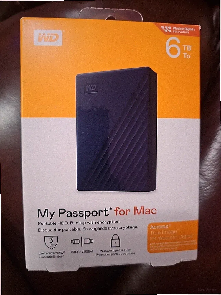 New Western Digital WD My Passport 6TB Portable USB 3.2 Gen 1/USB 3.0 HDD